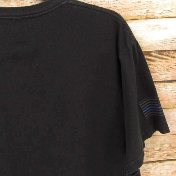 5.11 Tactical Black Back the Blue Crew Neck Short Sleeve Tee L - Picture 10 of 13